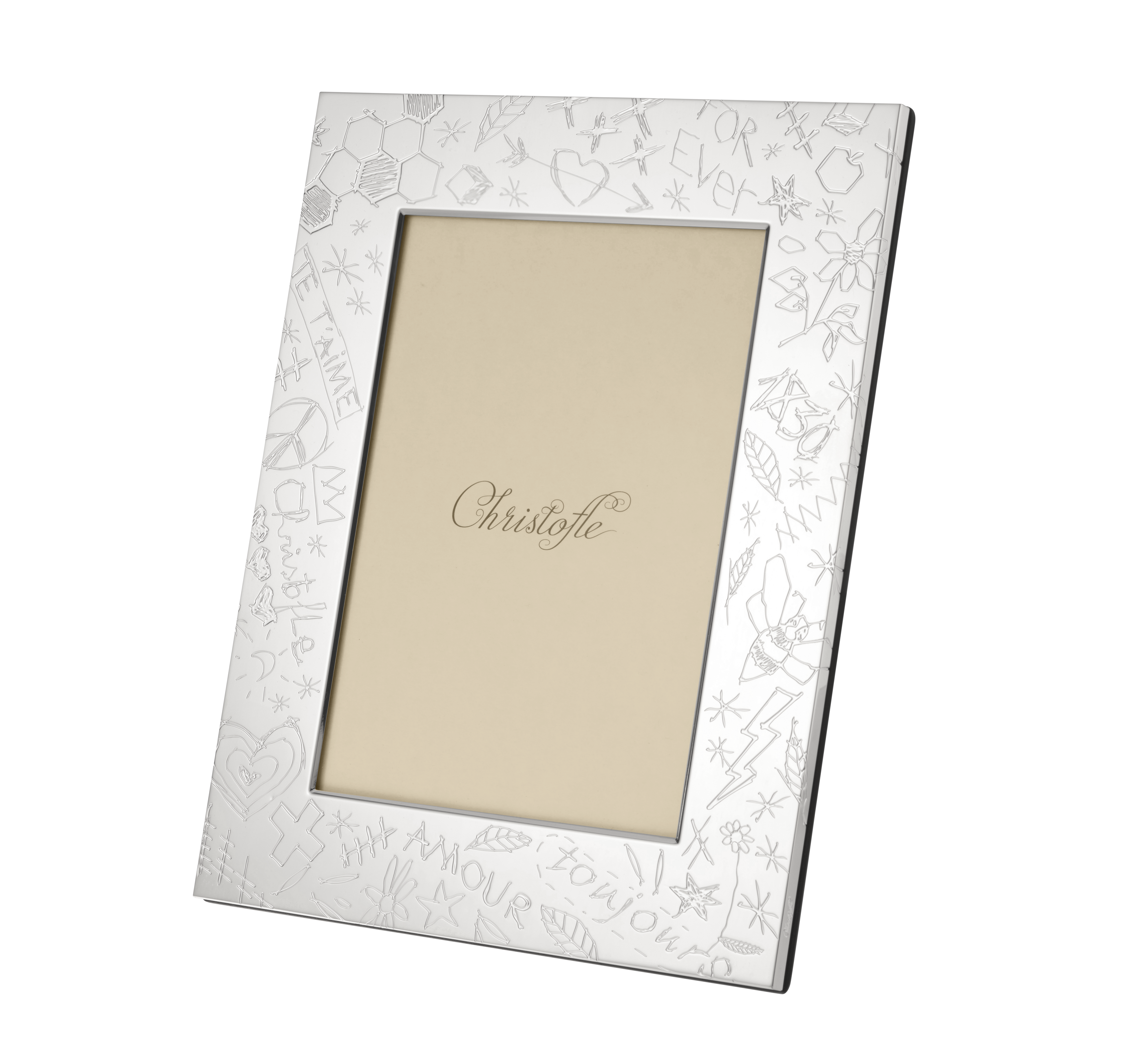 Silvered picture frame - for 10 x 15 cm photos , Graffiti | Graffiti Silvered picture frame - for 10 x 15 cm photos , Graffiti | Graffiti